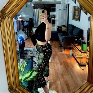LF FURST OF A KIND camo pants with open leg